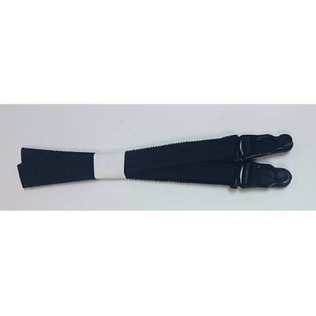 15mm Elastic Suspenders Black 10 Per Pack