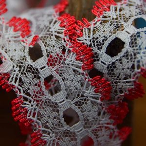 Knitting In Lace 50 Mtr Card Red KL63507