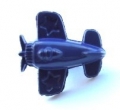 Aeroplane Button-Navy Blue x10