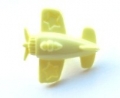 Aeroplane Button-Yellow x10