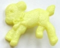 Lamb Button-Yellow x10