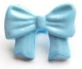 Bow Button-Baby Blue x10