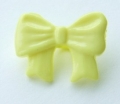 Bow Button-Yellow x10