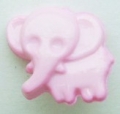 Elephant Button-Baby Pink x10
