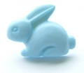 Rabbit Button-Baby Blue x10