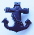 Anchor Button-Navy Blue x10