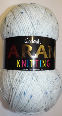 Aran Yarn 25% Wool 400g Balls x2 Island 843