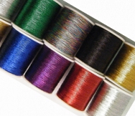 Metallic Threads x 10 100 Yd Reels