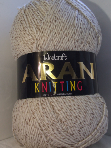 Aran Yarn 25% Wool 400g Balls x2 Peat 898
