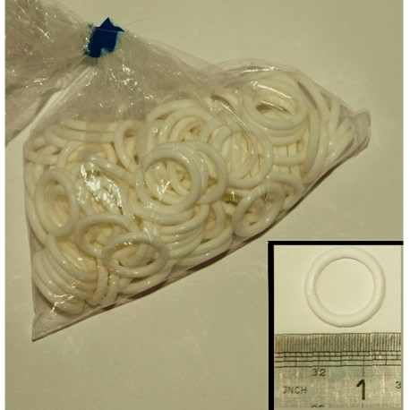 19mm Plastic Curtain Rings Bag Of 1000