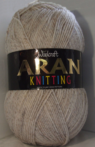 Aran Yarn 25% Wool 400g Balls x2 Sandstone 815