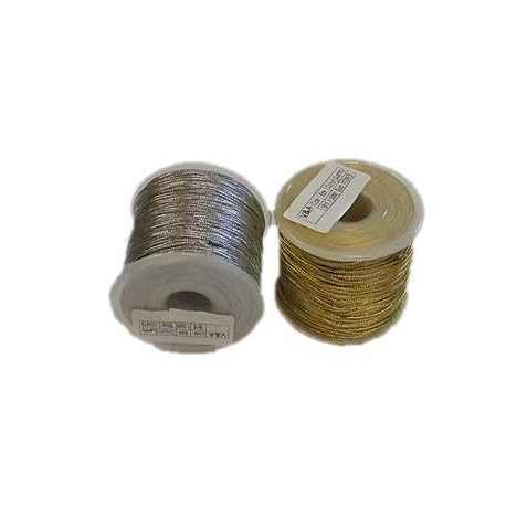 1mm Metallic Cord 100 Mtr Roll Gold - Click Image to Close