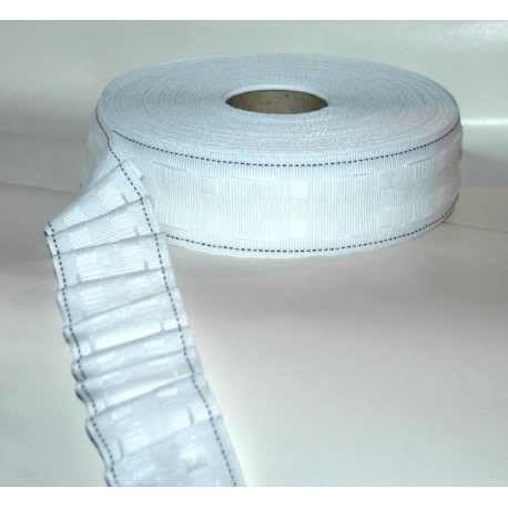 2" Best Quality Curtain Tape 50 Mtr Roll - Click Image to Close