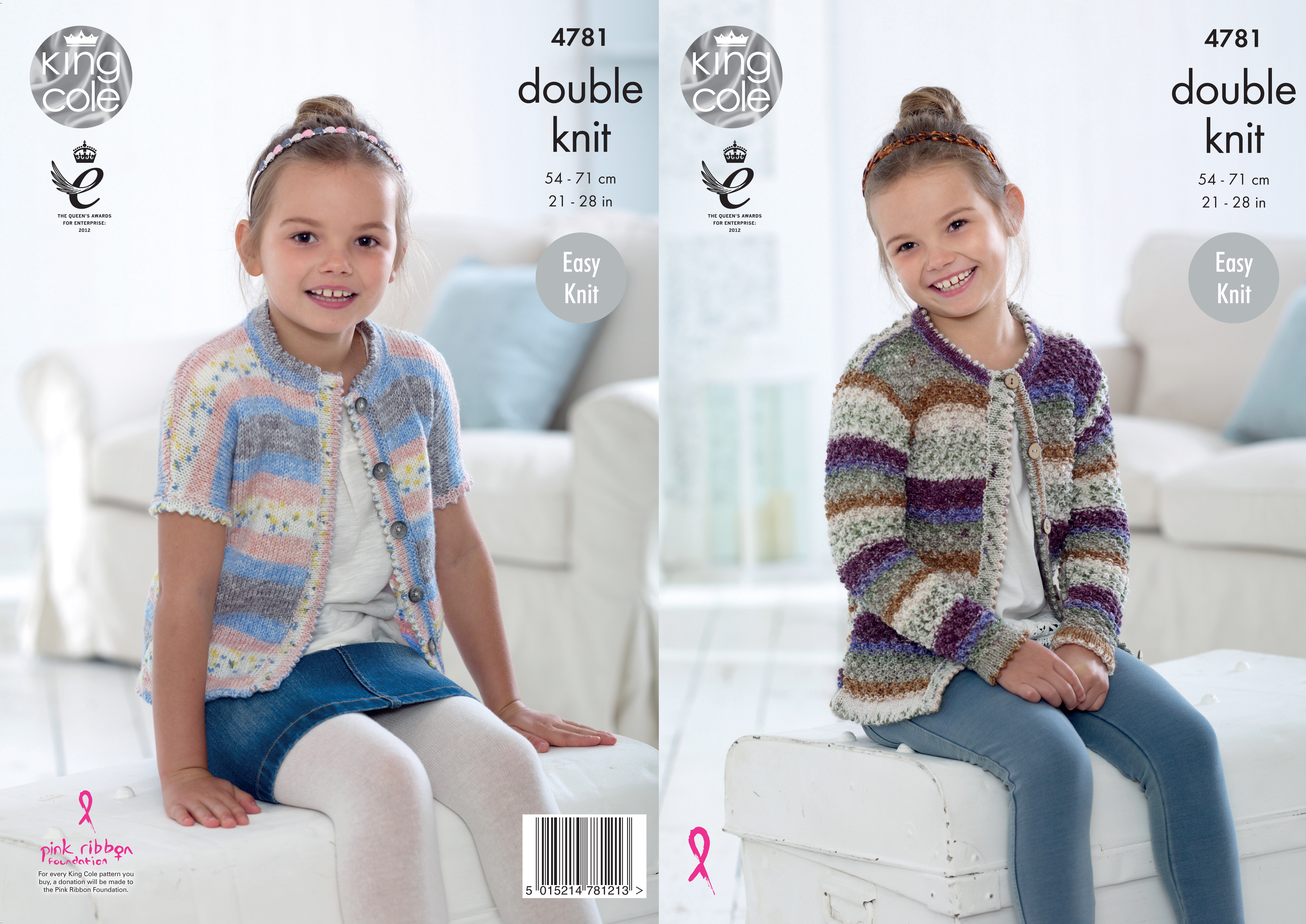 Cardigans Knitted with Splash DK 4781 x3 - Click Image to Close
