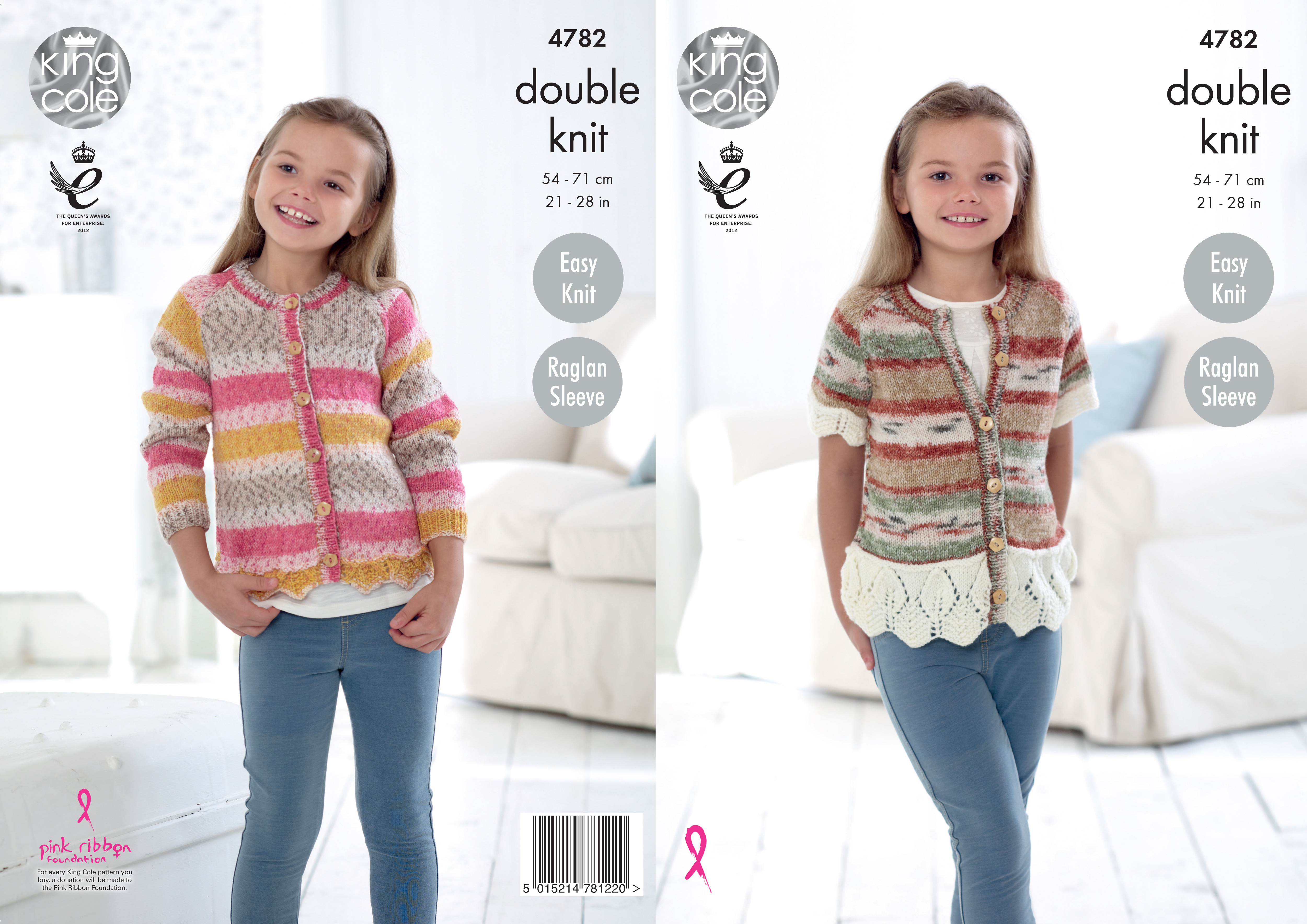 Cardigans Knitted with Splash DK 4782 x3