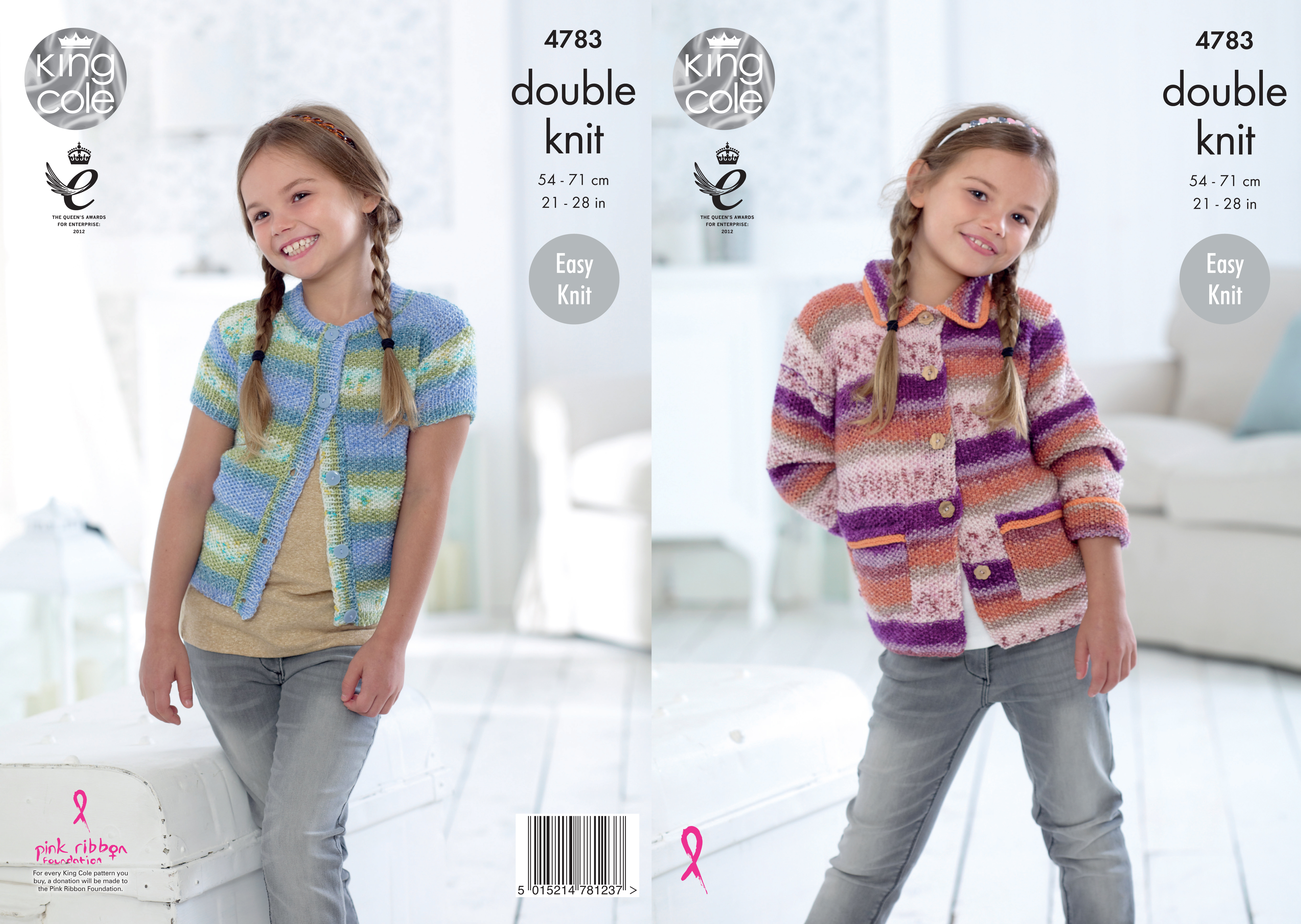 Cardigans Knitted with Splash DK 4783 x3