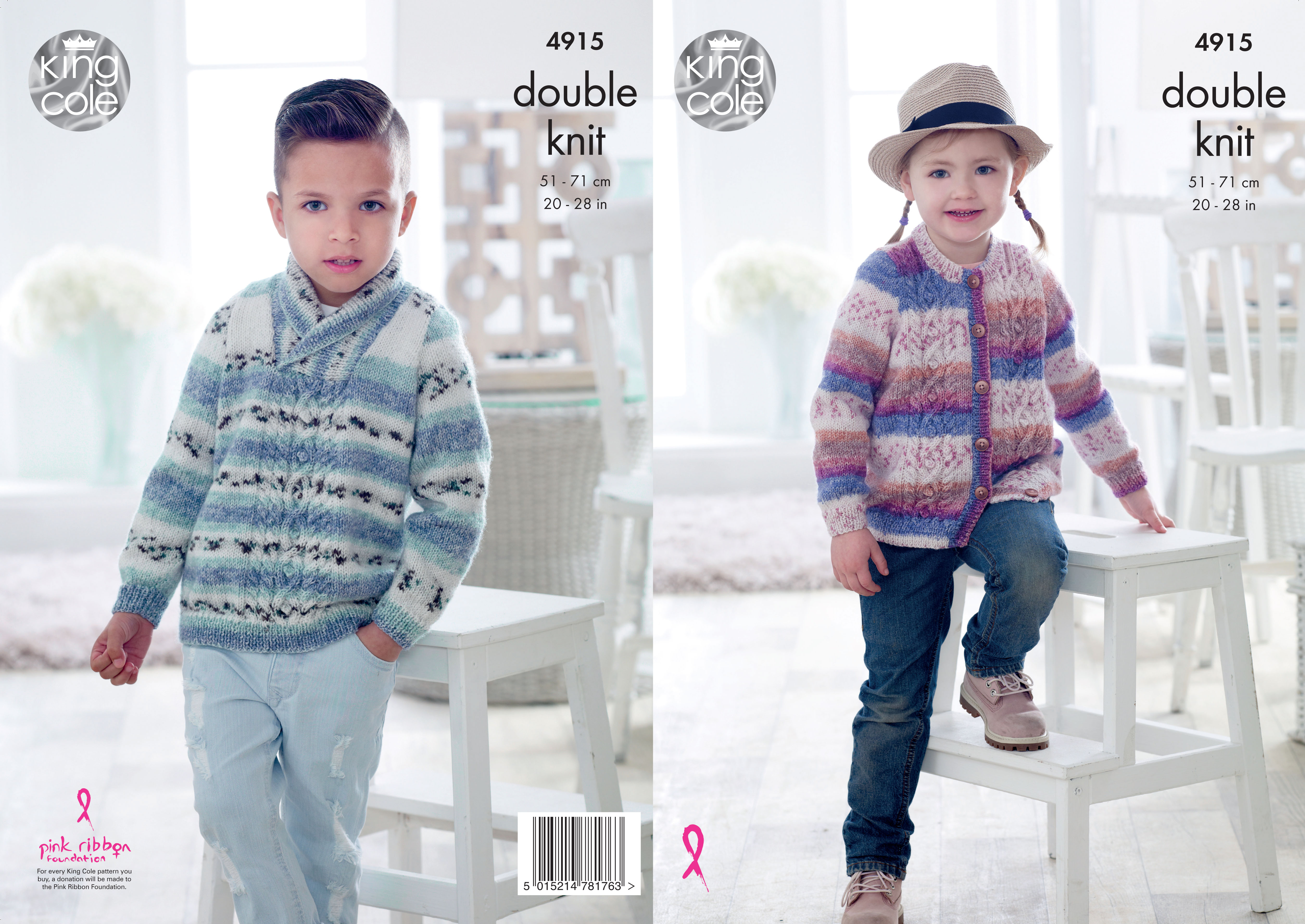 Sweater & Cardigan Knitted in Splash DK 4915 x3 - Click Image to Close