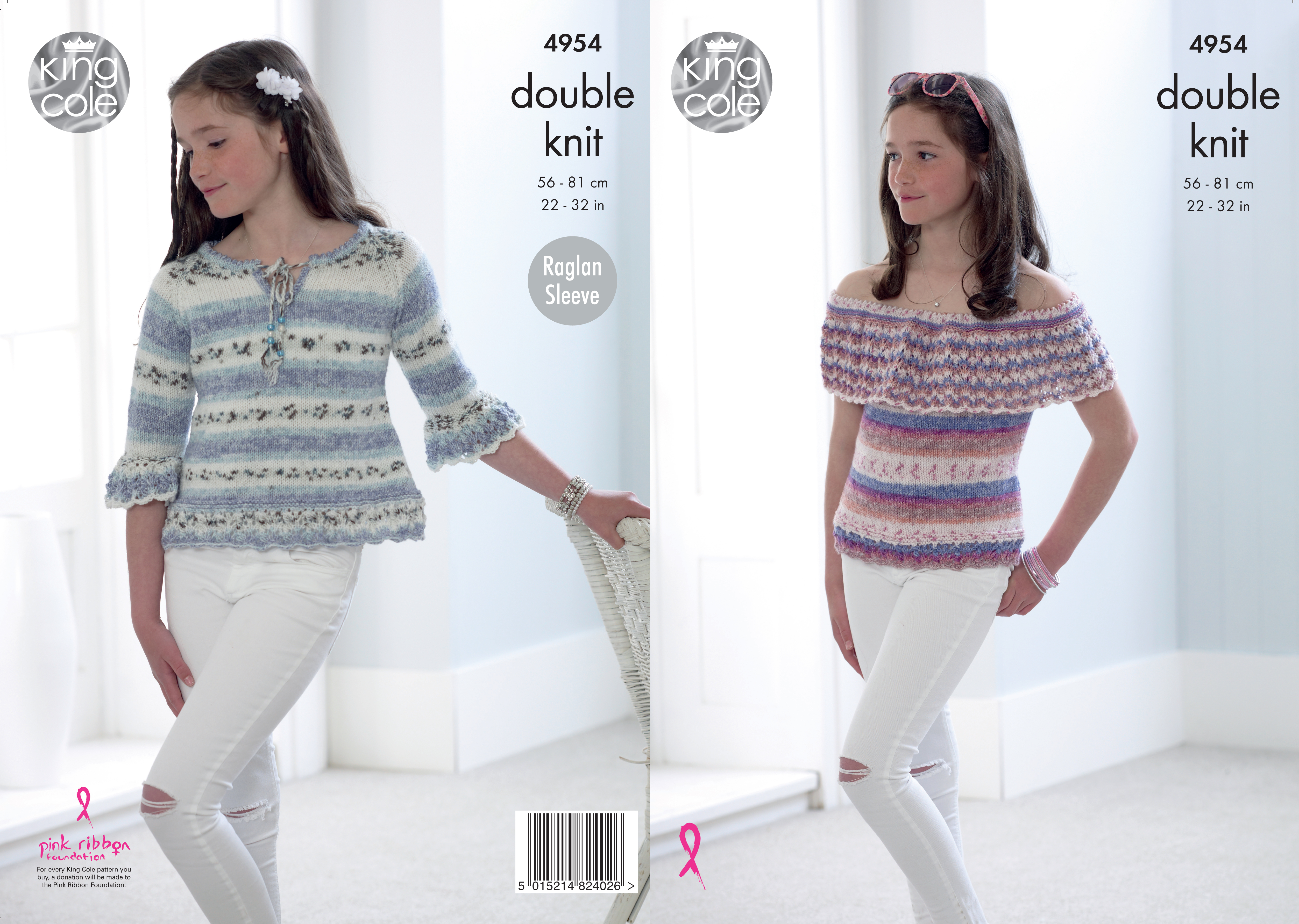 Top & Sweater Knitted in Splash DK 4954 x3