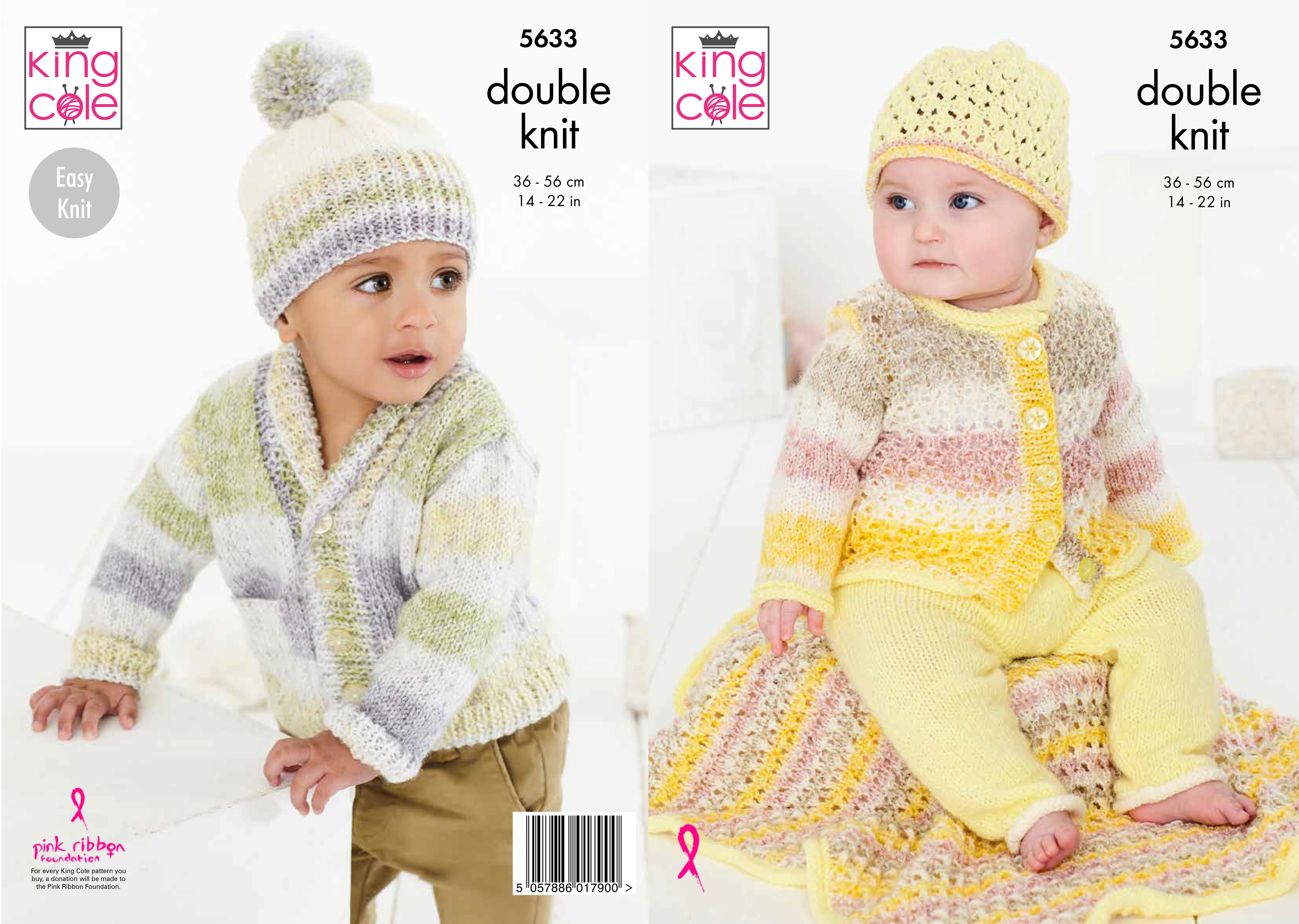 Baby Set Knitted in Baby Splash DK 5633 x3 - Click Image to Close
