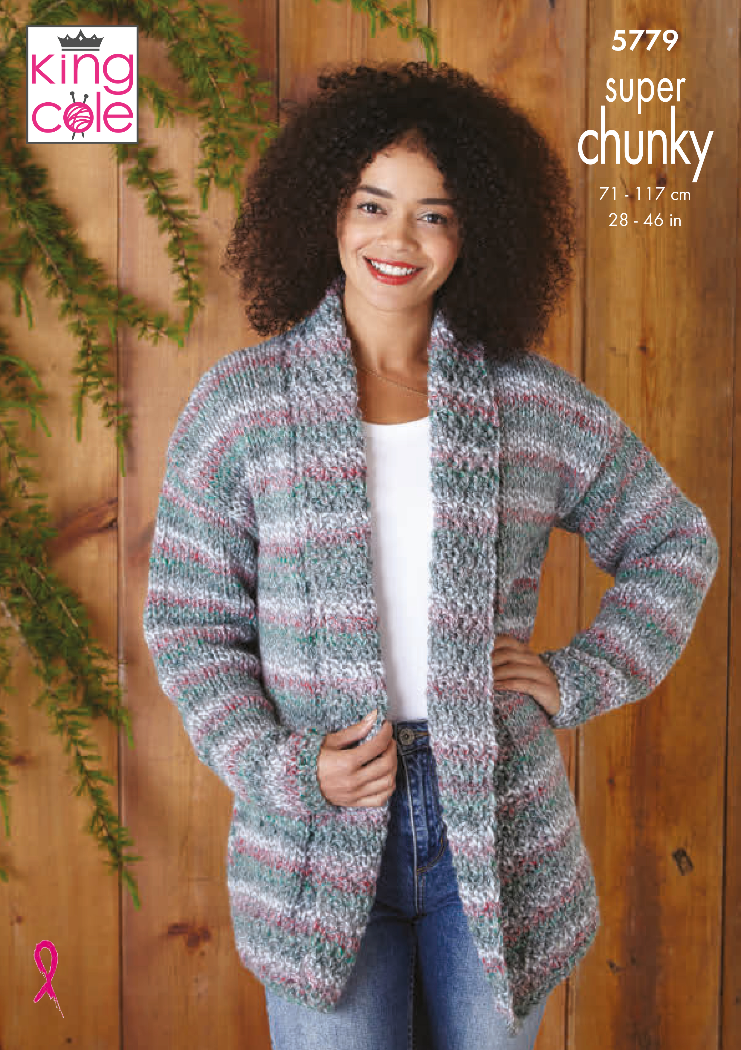 Jacket & Sweater Knitted in Christmas Super Chunky 5779 x3 - Click Image to Close