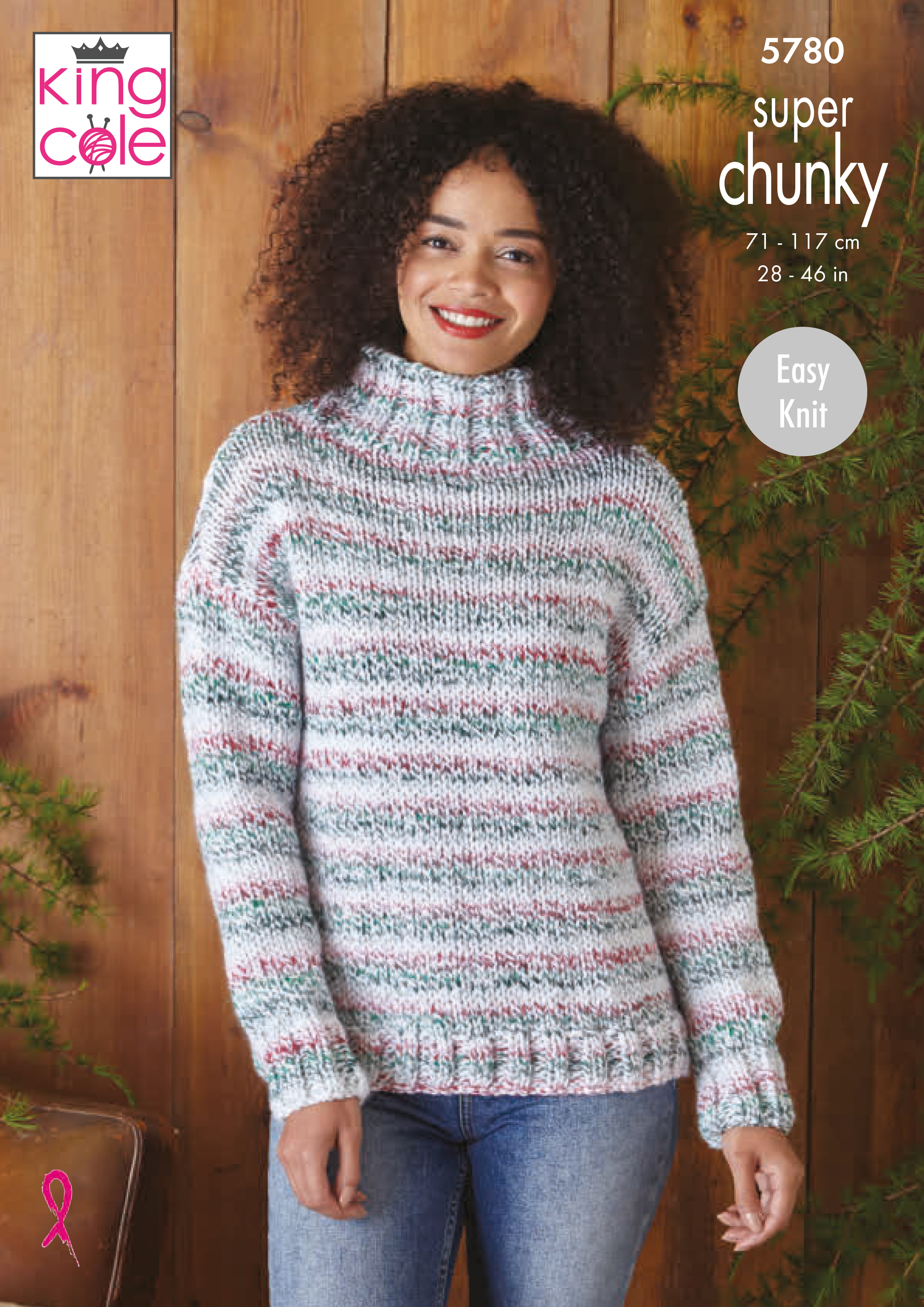 Cardigan & Sweater Knitted in Christmas Super Chunky 5780 X3 - Click Image to Close