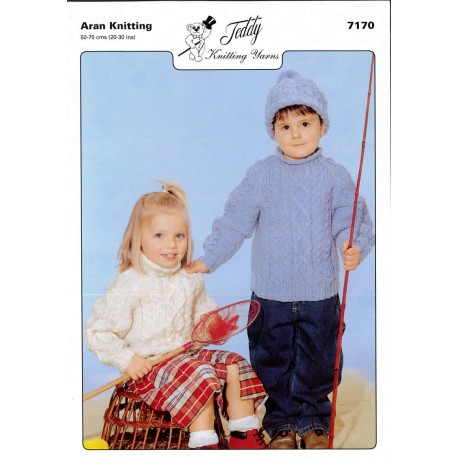 Aran Knitting Pattern 7170 10 Per Pack - Click Image to Close