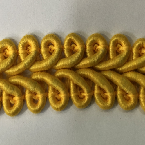 Swirl Braid 10 Mtr Card Gold - Click Image to Close
