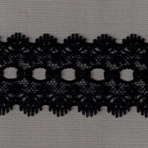Knitting In Lace 50 Mtr Card All Black KL63510 - Click Image to Close