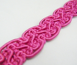 Furnishing Braid 25 Mtr Card Cerise Pink - Click Image to Close