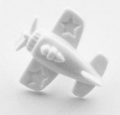 Aeroplane Button-White x10 - Click Image to Close