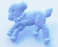 Lamb Button-White x10