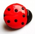Ladybird Button Size 24L x10 - Click Image to Close