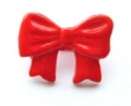 Bow Button-Red x10