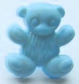 Teddy Bear Button-Baby Blue x10