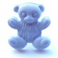 Teddy Bear Button-Baby Lilac x10 - Click Image to Close