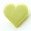 Heart Shank Button-Lemon x10 - Click Image to Close
