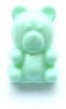 Koala Bear Button-Light Green x10 - Click Image to Close