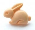 Rabbit Button-Peach x10 - Click Image to Close