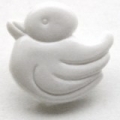 Duck Button-White Size 22L x10 - Click Image to Close