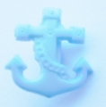 Anchor Button-Baby Blue x10 - Click Image to Close