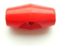 19mm Toggle Button x5 Red - Click Image to Close