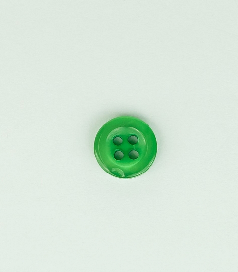 Shirt Button Size 18L x10 Green - Click Image to Close
