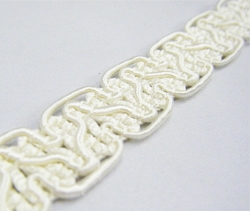 Furnishing Braid 25 Mtr Card Ivory - Click Image to Close