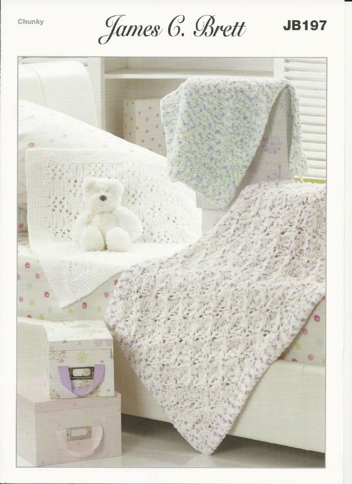 James C Brett Flutterby Chunky Baby Pattern JB197 - Click Image to Close