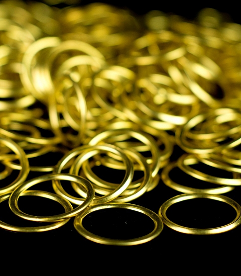 25mm Brass Curtain Rings 10 Pcs - Click Image to Close