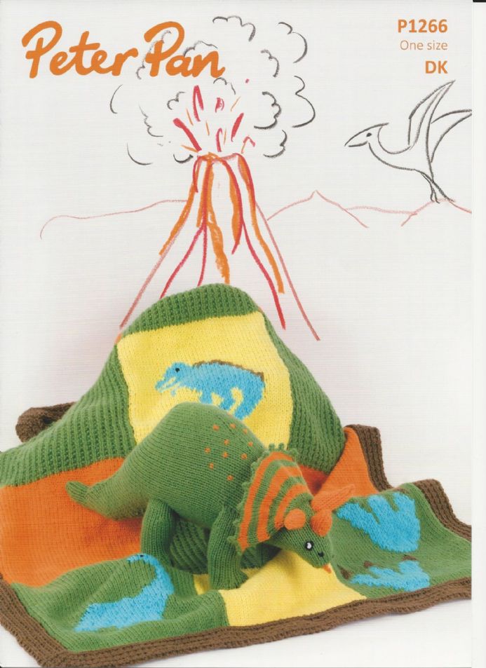 Peter Pan Toy Dinosaur & Blanket Set P1266 - Click Image to Close