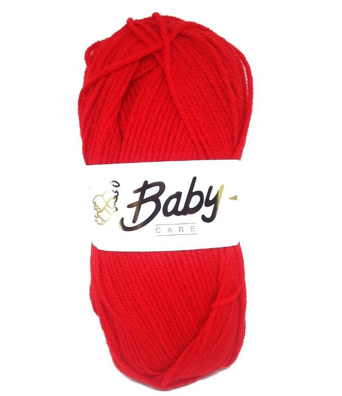 Baby Care DK Yarn 10 x 100g Balls Rouge - Click Image to Close