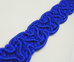 Furnishing Braid 25 Mtr Card Royal Blue - Click Image to Close