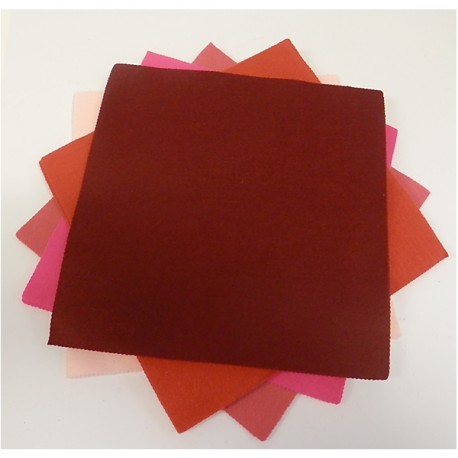 Small Felt Squares 9" x 9" Pack Of 10 - Click Image to Close