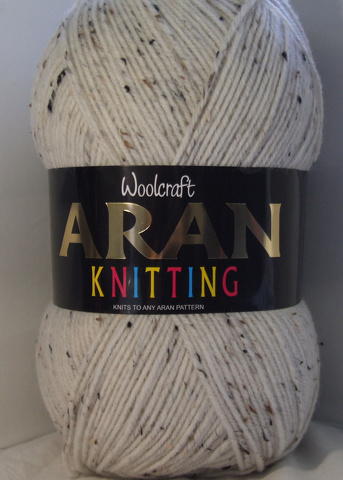 Aran Yarn 25% Wool 400g Balls x2 Starling 491 - Click Image to Close
